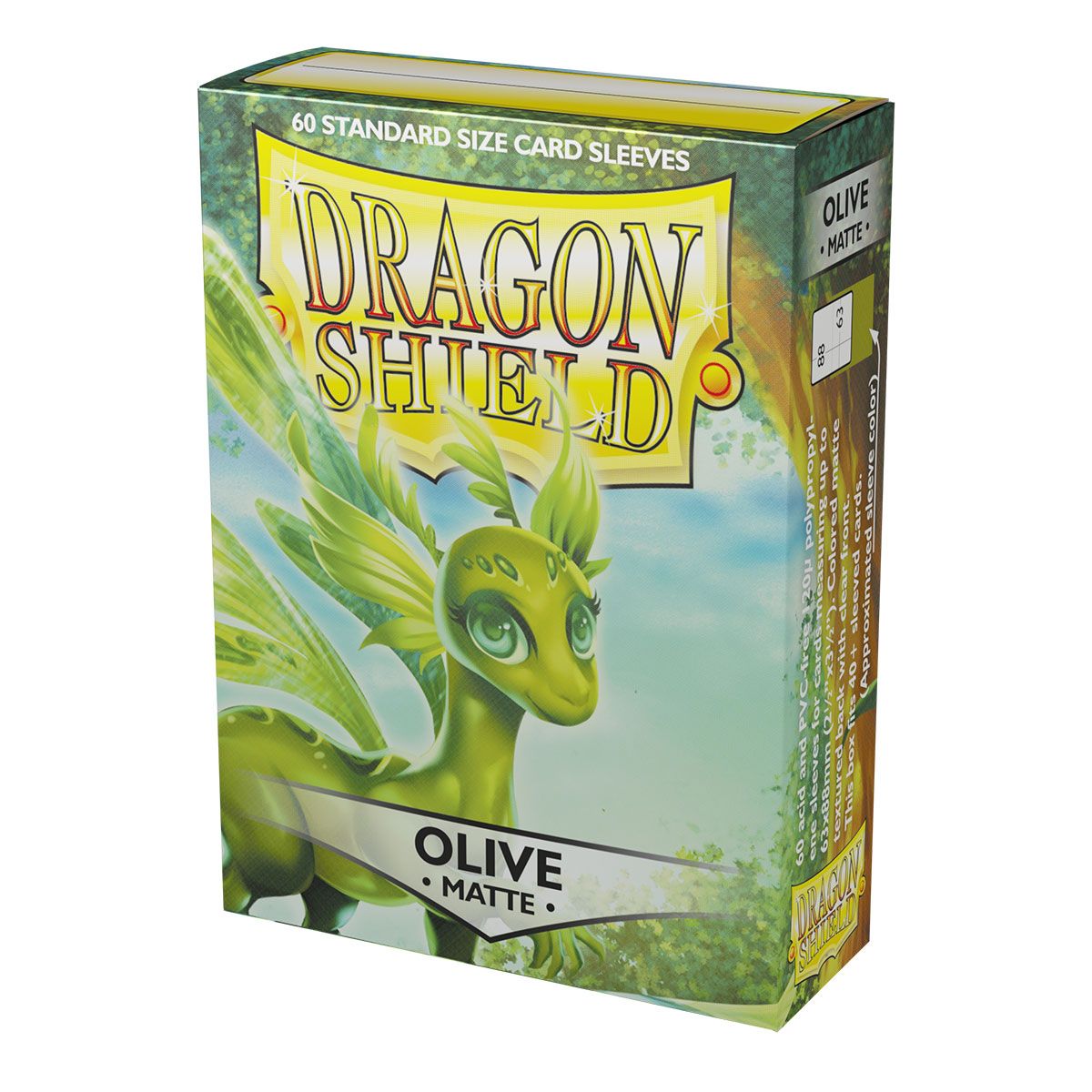 Dragon Shield: Standard 60ct Sleeves - Olive (Matte) | Total Play