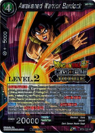 Awakened Warrior Bardock (Level 2) (BT3-110) [Judge Promotion Cards] | Total Play