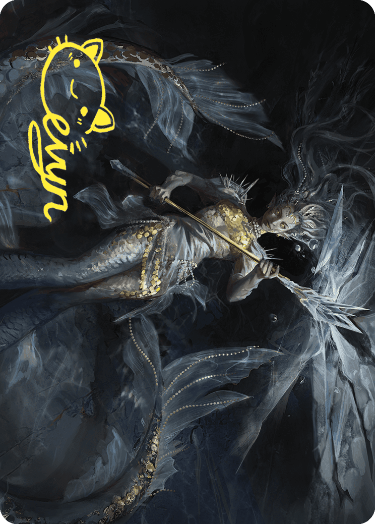 Sharae of Numbing Depths Art Card (Gold-Stamped Signature) [Wilds of Eldraine Art Series] | Total Play
