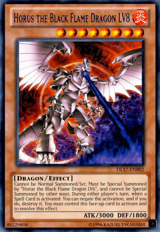 Horus the Black Flame Dragon LV8 (Purple) [DL17-EN002] Rare | Total Play