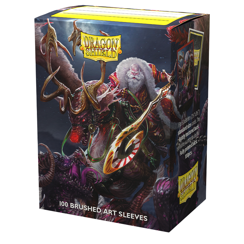 Dragon Shield: Standard 100ct Brushed Art Sleeves - Christmas (2022) | Total Play