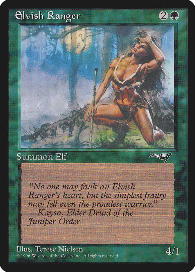 Elvish Ranger (Moon Background) [Alliances] | Total Play