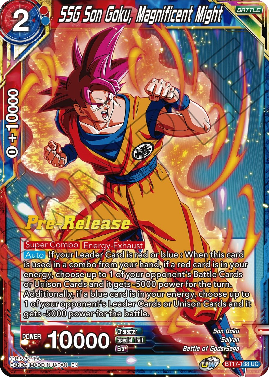 SSG Son Goku, Magnificent Might (BT17-138) [Ultimate Squad Prerelease Promos] | Total Play