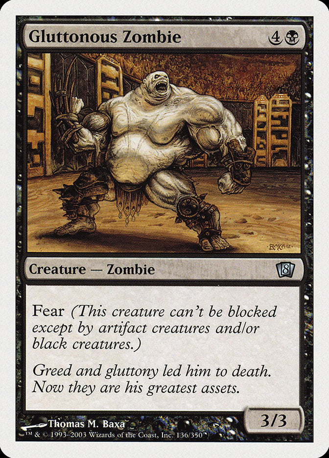 Gluttonous Zombie [Eighth Edition] | Total Play