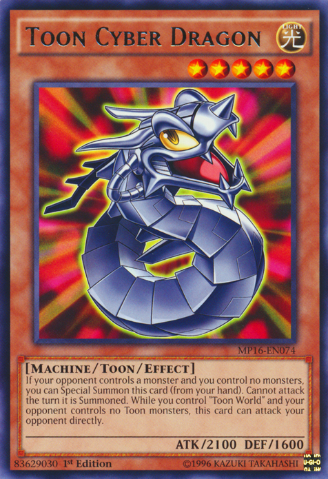 Toon Cyber Dragon [MP16-EN074] Rare | Total Play