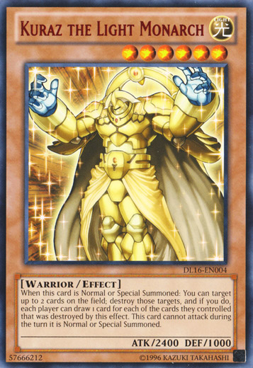 Kuraz the Light Monarch (Red) [DL16-EN004] Rare | Total Play