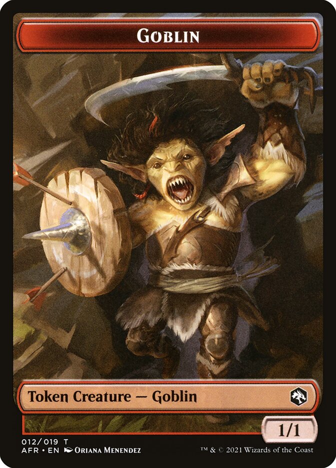 Clue // Goblin Double-Sided Token [Dungeons & Dragons: Adventures in the Forgotten Realms Commander Tokens] | Total Play