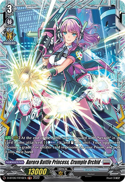Aurora Battle Princess, Crumple Orchid (D-BT06/FR16EN) [Blazing Dragon Reborn] | Total Play