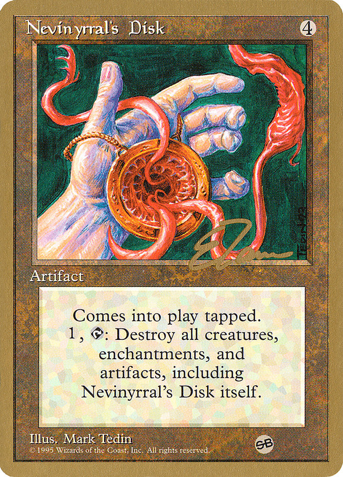 Nevinyrral's Disk (Eric Tam) (SB) [Pro Tour Collector Set] | Total Play