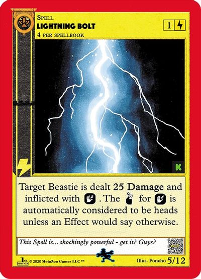 Lightning Bolt (Kickstarter Edition) [Dingbelle Ring Leader Starter Deck] | Total Play