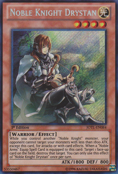 Noble Knight Drystan [JOTL-EN084] Secret Rare | Total Play