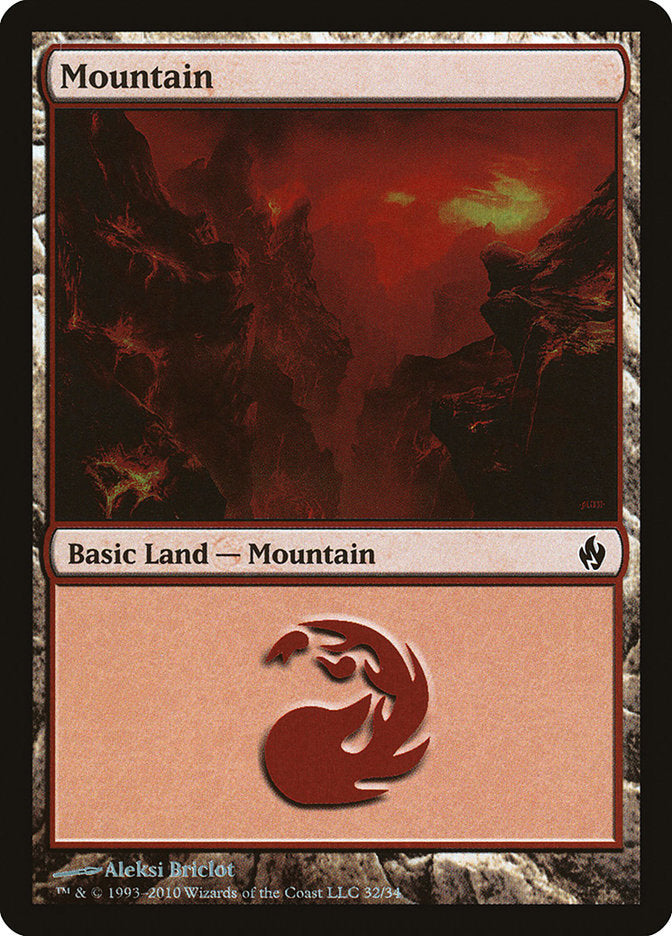 Mountain (32) [Premium Deck Series: Fire and Lightning] | Total Play