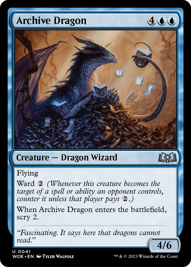 Archive Dragon [Wilds of Eldraine] | Total Play