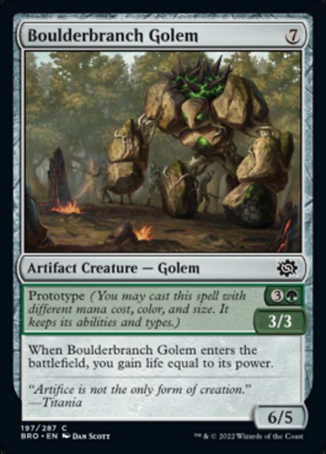 Boulderbranch Golem [The Brothers' War] | Total Play