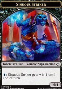 Sinuous Striker // Zombie Double-Sided Token [Hour of Devastation Tokens] | Total Play
