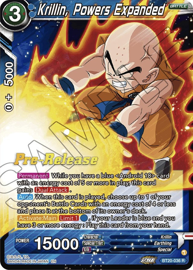 Krillin, Powers Expanded (BT20-036) [Power Absorbed Prerelease Promos] | Total Play
