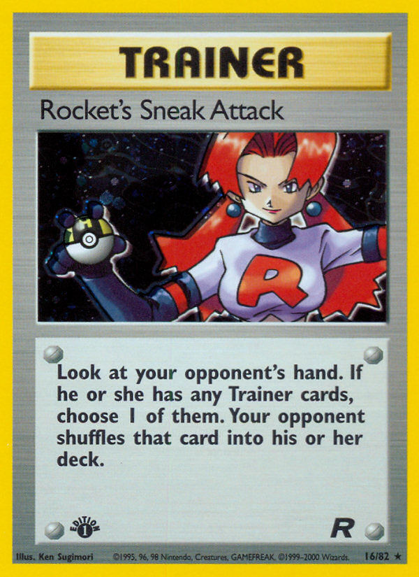 Rocket's Sneak Attack (16/82) [Team Rocket 1st Edition] | Total Play