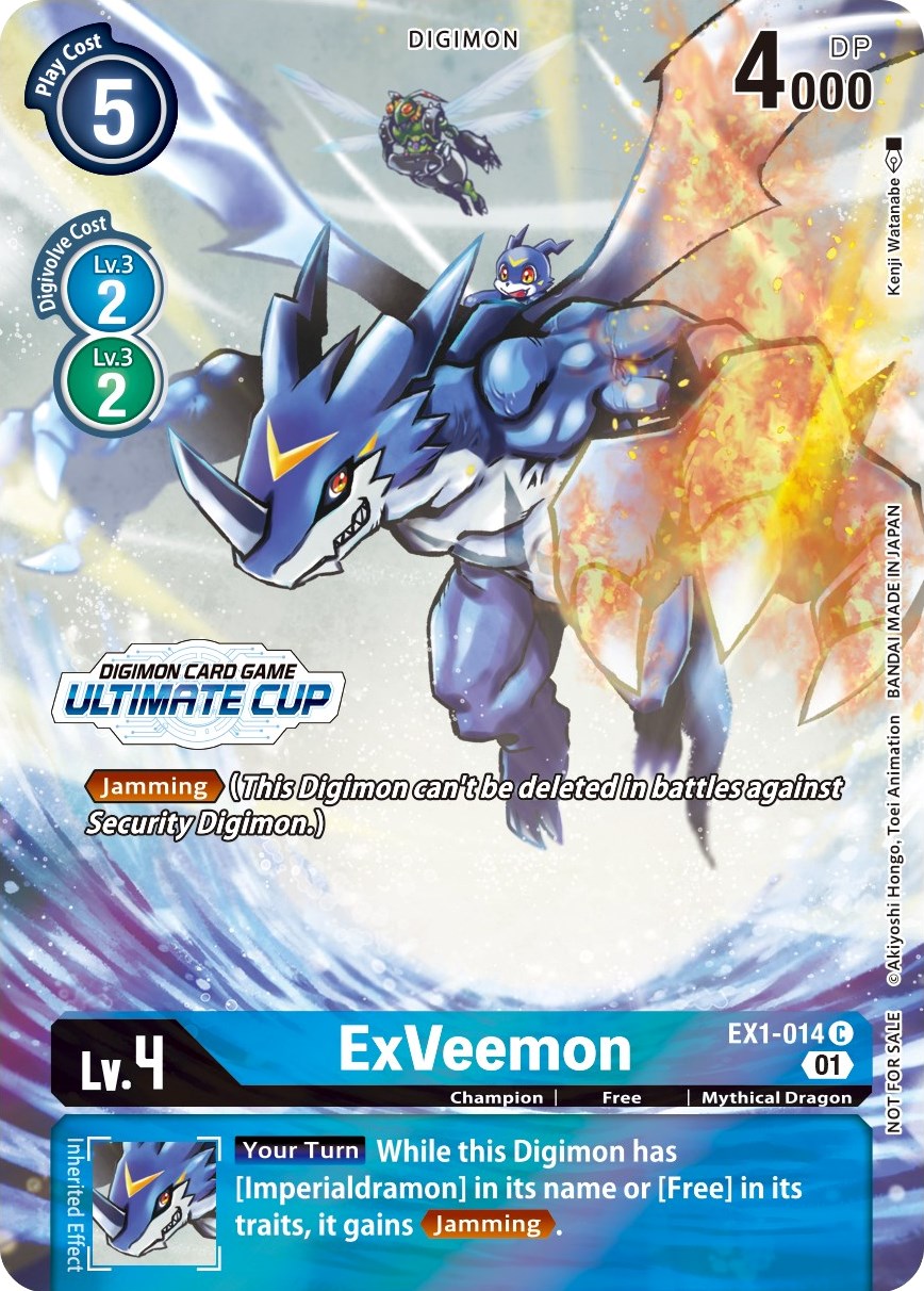 ExVeemon [EX1-014] (April Ultimate Cup 2022) [Classic Collection Promos] | Total Play