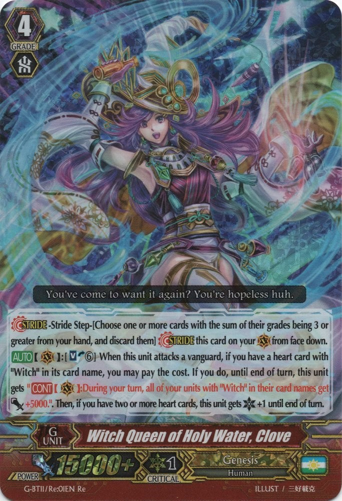 Witch Queen of Holy Water, Clove (G-BT11/Re:01EN) [Demonic Advent] | Total Play