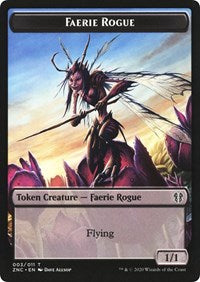 Faerie Rogue // Thopter Double-Sided Token [Zendikar Rising Commander Tokens] | Total Play