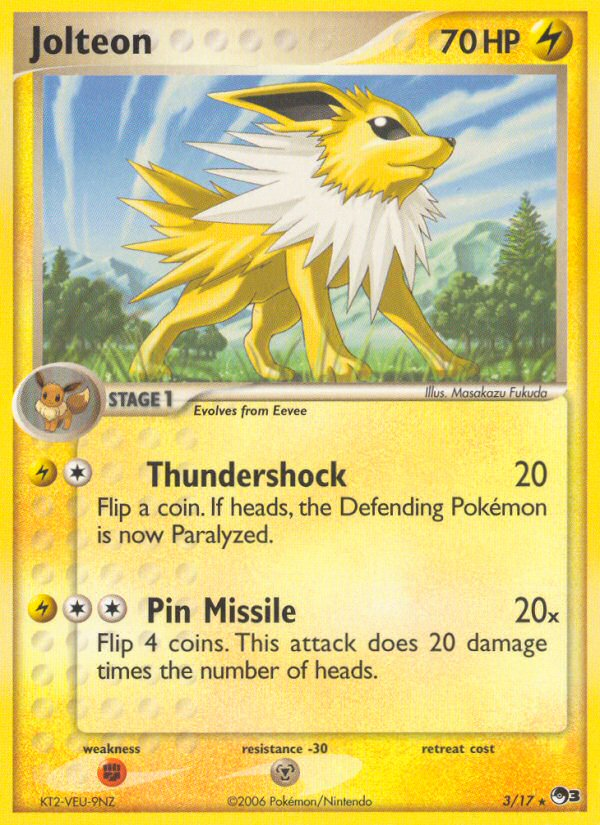 Jolteon (3/17) [POP Series 3] | Total Play