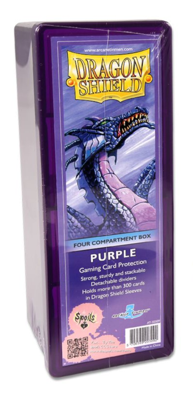 Dragon Shield: Four-Compartment Deck Box - Purple | Total Play