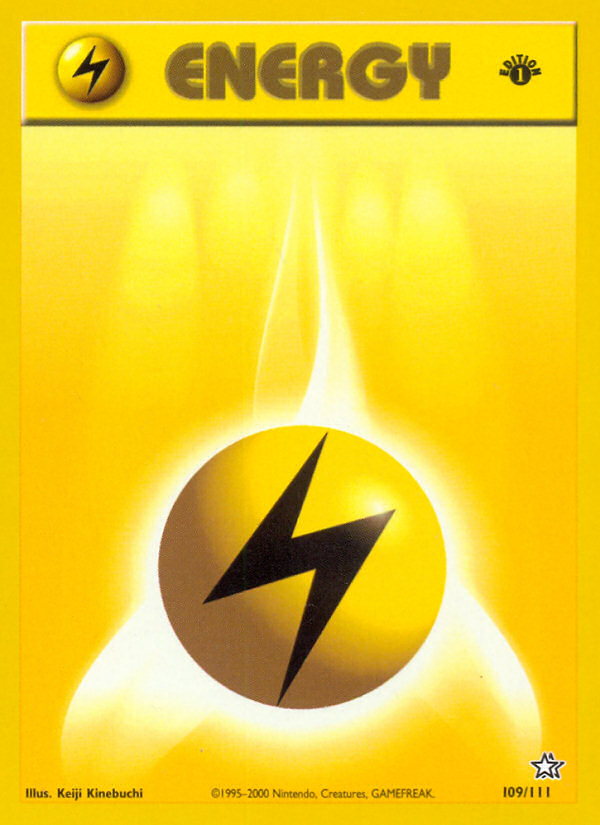 Lightning Energy (109/111) [Neo Genesis 1st Edition] | Total Play