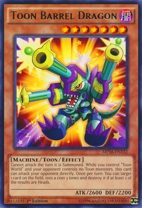 Toon Barrel Dragon [MP16-EN132] Rare | Total Play