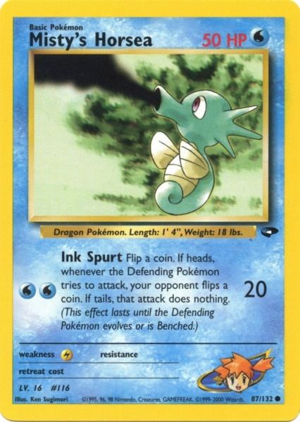 Misty's Horsea (87/132) [Gym Challenge Unlimited] | Total Play