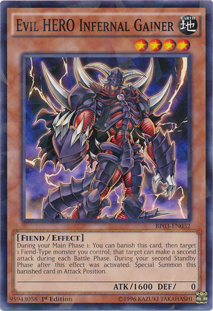 Evil HERO Infernal Gainer [BP03-EN032] Shatterfoil Rare | Total Play