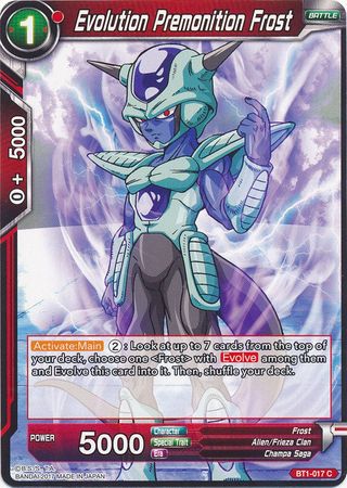 Evolution Premonition Frost (BT1-017) [Galactic Battle] | Total Play