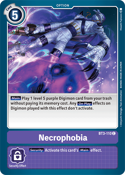 Necrophobia [BT3-110] [Release Special Booster Ver.1.5] | Total Play