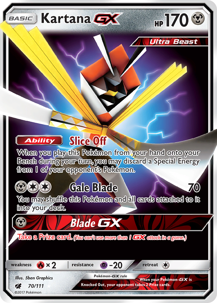 Kartana GX (70/111) [Sun & Moon: Crimson Invasion] | Total Play