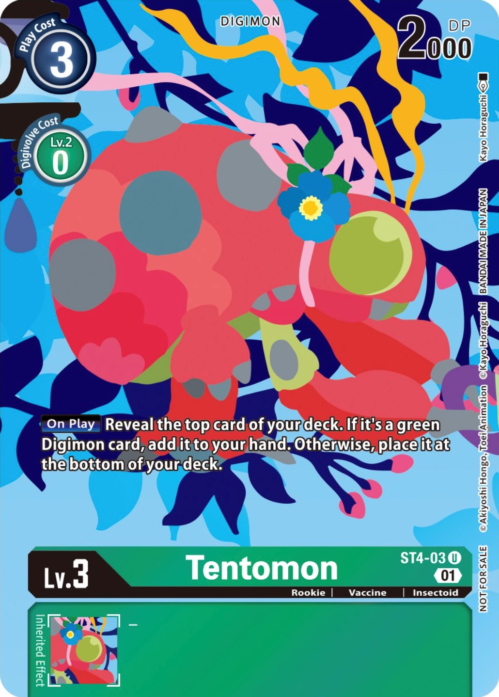 Tentomon [ST4-03] (Tamer's Card Set 2 Floral Fun) [Starter Deck: Giga Green Promos] | Total Play