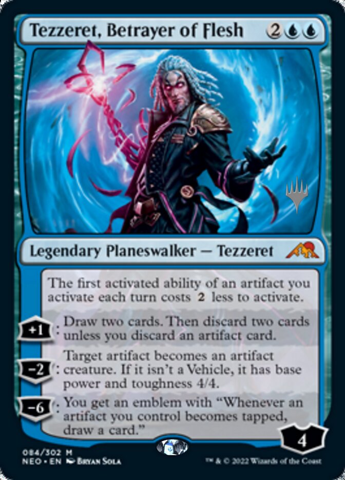 Tezzeret, Betrayer of Flesh (Promo Pack) [Kamigawa: Neon Dynasty Promos] | Total Play