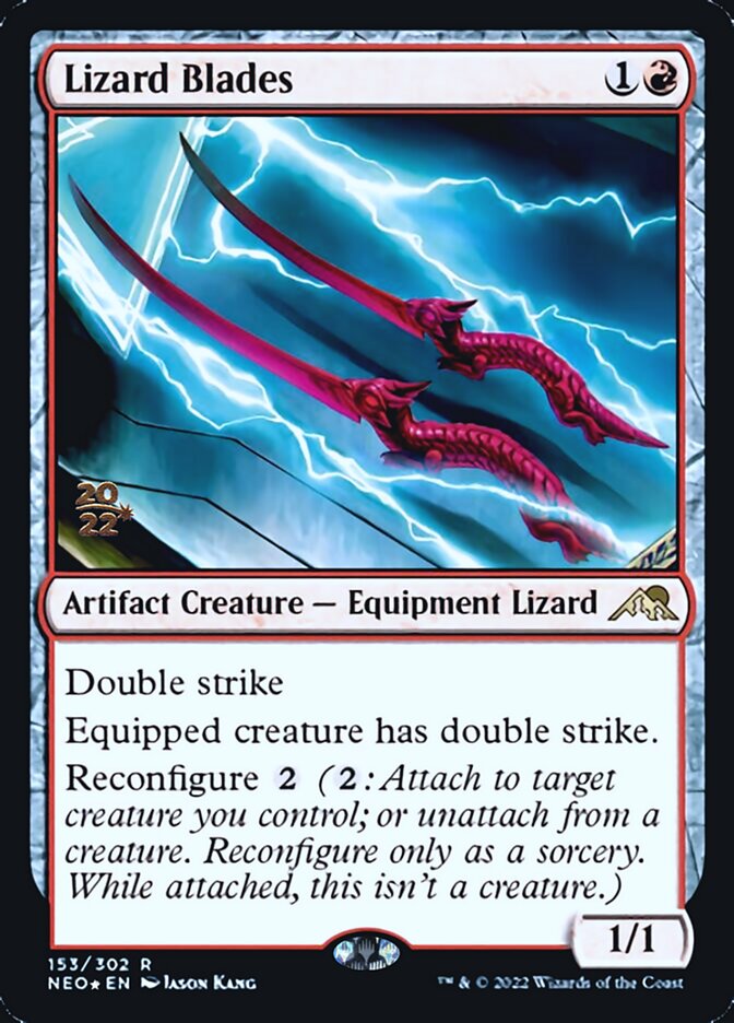 Lizard Blades [Kamigawa: Neon Dynasty Prerelease Promos] | Total Play