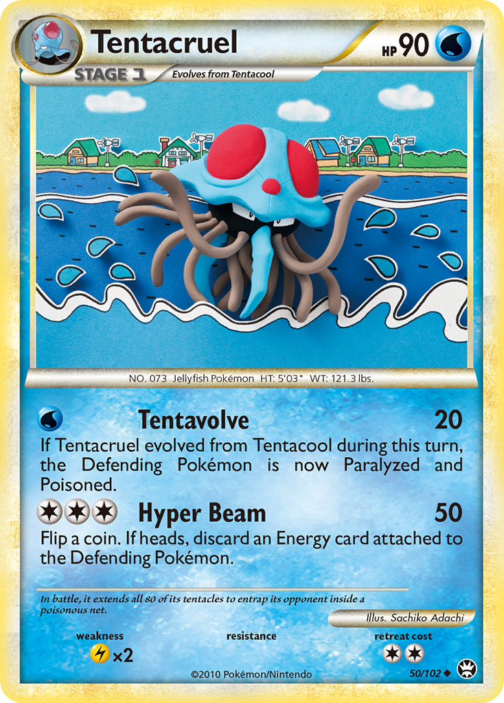 Tentacruel (50/102) [HeartGold & SoulSilver: Triumphant] | Total Play