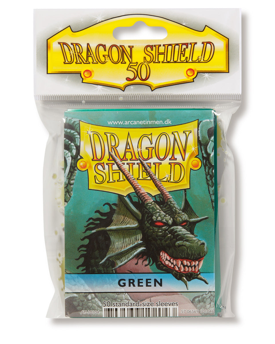 Dragon Shield: Standard 50ct Sleeves - Green (Classic) | Total Play