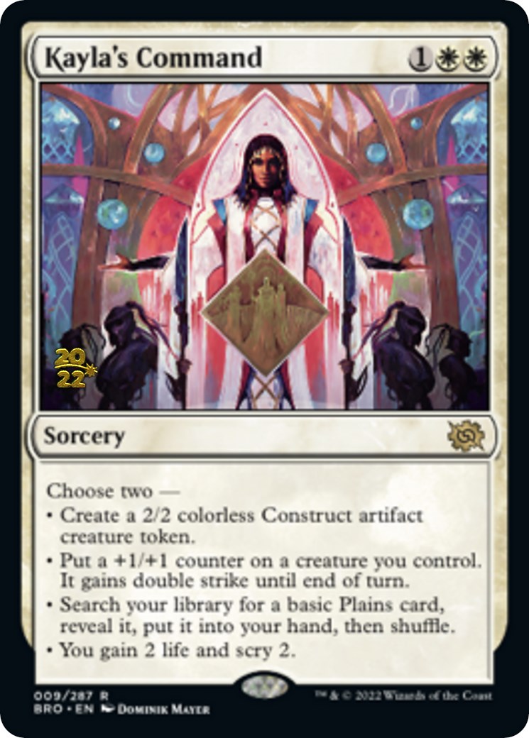 Kayla's Command [The Brothers' War Prerelease Promos] | Total Play