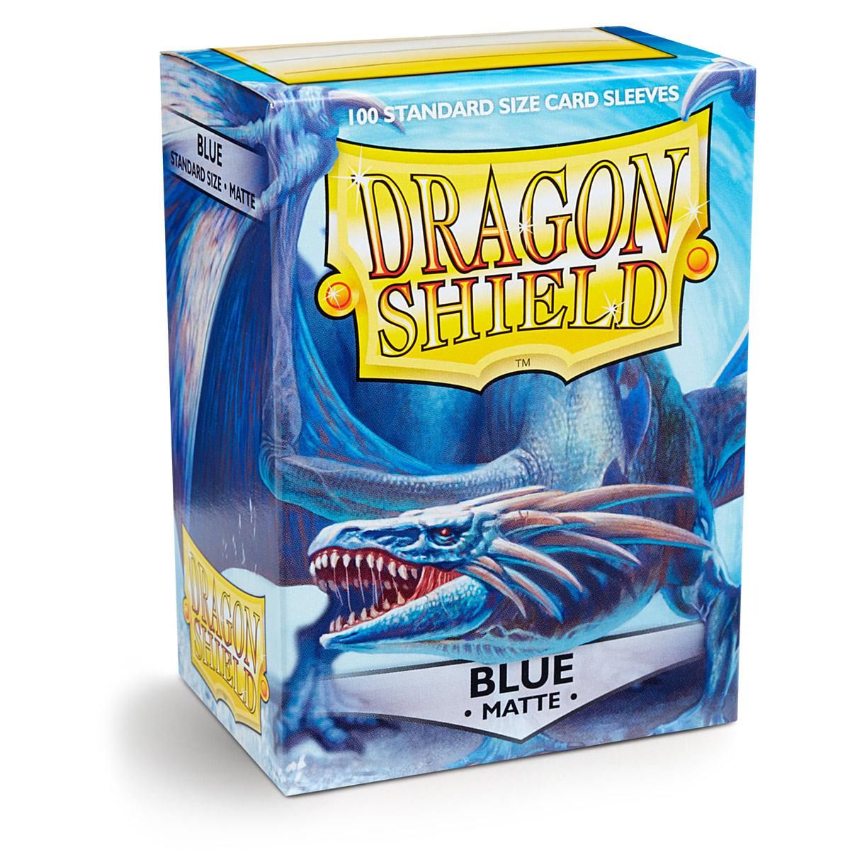 Dragon Shield: Standard 100ct Sleeves - Blue (Matte) | Total Play