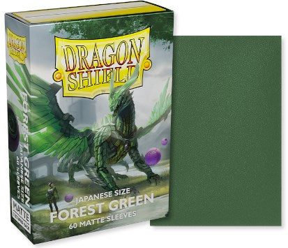 Dragon Shield: Japanese Size 60ct Sleeves - Forest Green (Matte) | Total Play