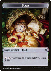 Goat // Food (17) Double-Sided Token [Throne of Eldraine Tokens] | Total Play