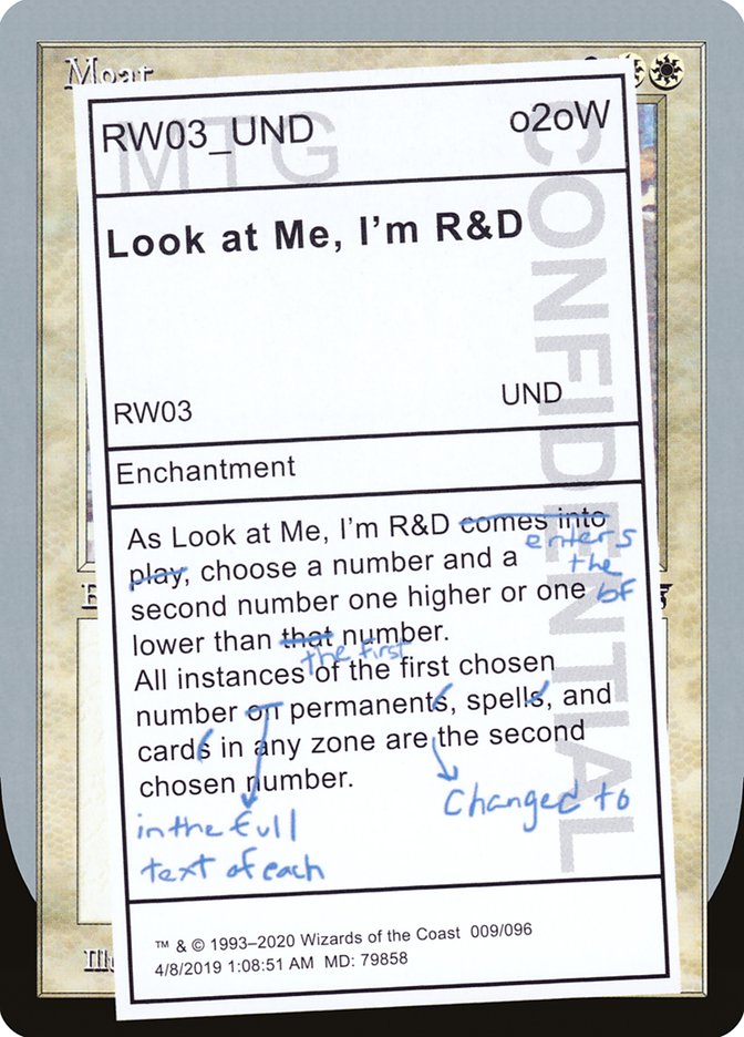 Look at Me, I'm R&D [Unsanctioned] | Total Play