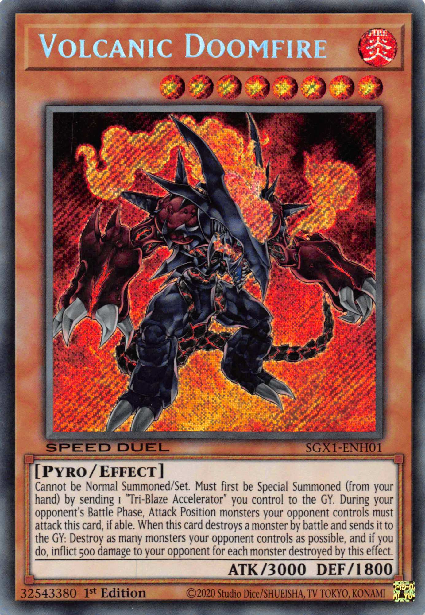 Volcanic Doomfire [SGX1-ENH01] Secret Rare | Total Play