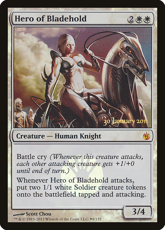 Hero of Bladehold [Mirrodin Besieged Prerelease Promos] | Total Play