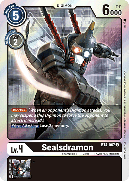 Sealsdramon [BT4-067] (Event Pack) [Great Legend Promos] | Total Play