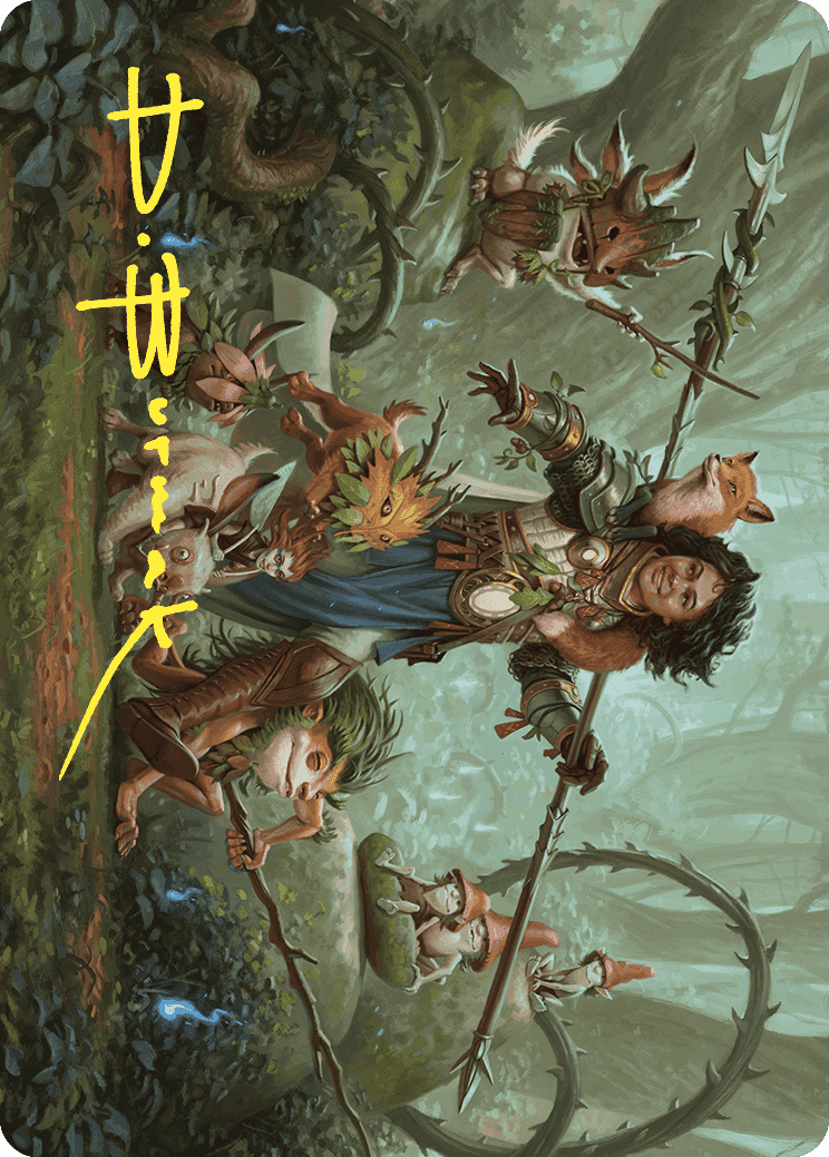 Ellivere of the Wild Court Art Card (Gold-Stamped Signature) [Wilds of Eldraine Art Series] | Total Play