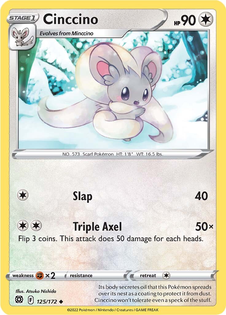 Cinccino (125/172) [Sword & Shield: Brilliant Stars] | Total Play