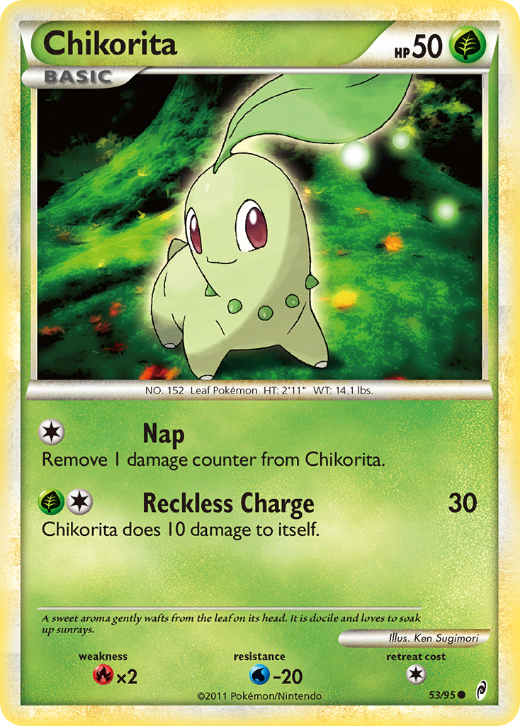 Chikorita (53/95) [HeartGold & SoulSilver: Call of Legends] | Total Play