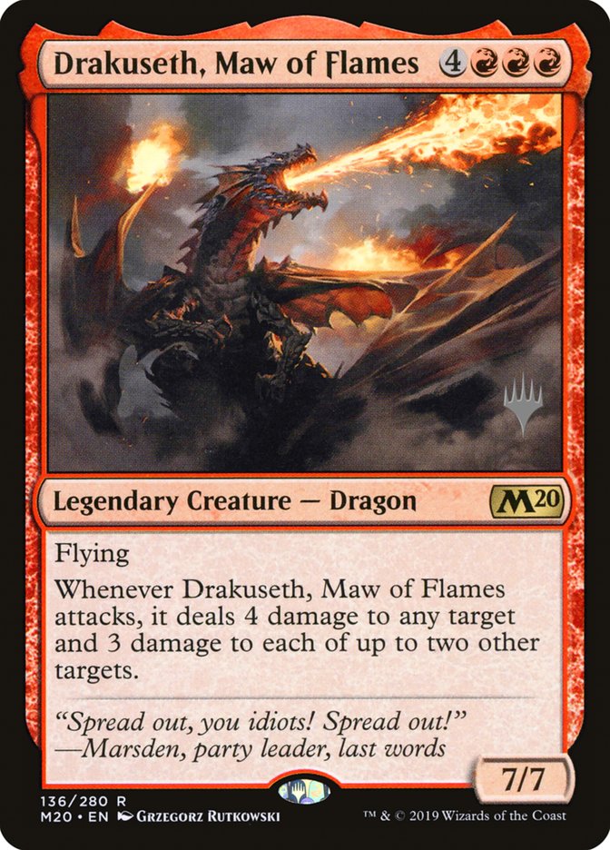 Drakuseth, Maw of Flames (Promo Pack) [Core Set 2020 Promos] | Total Play